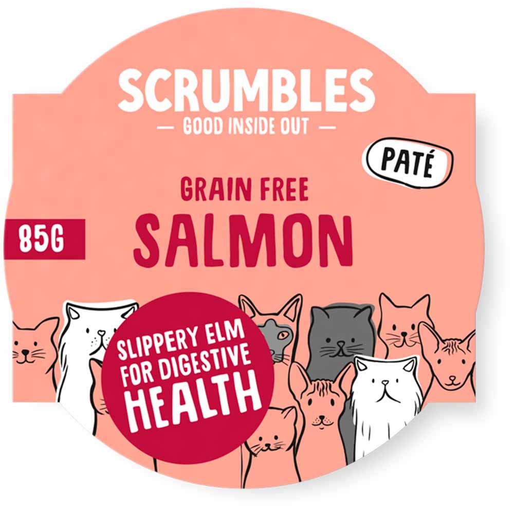 Scumbles Salmon Grain Free Pate Cat Food 85g Image 1