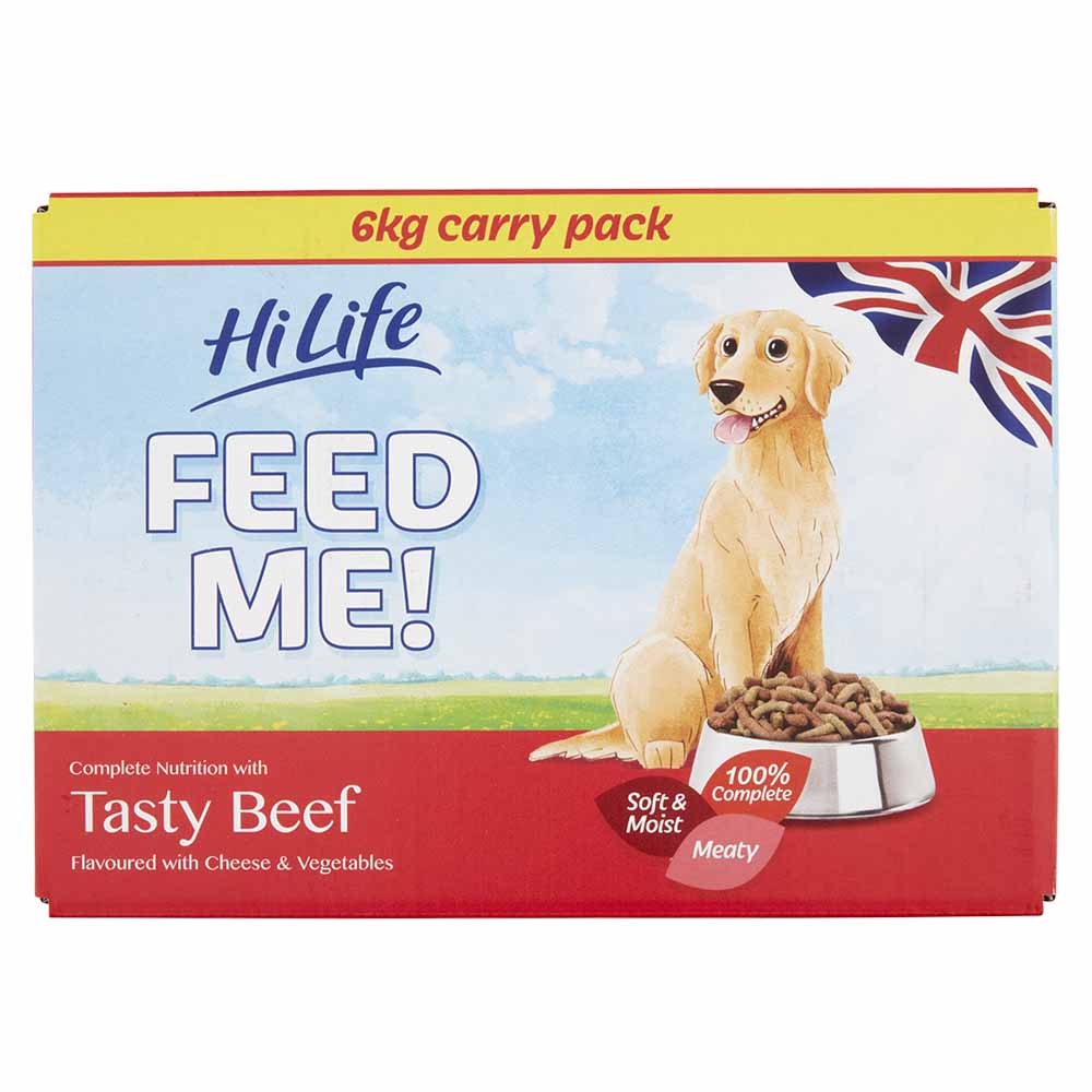 HiLife FEED ME! Beef and Fresh Vegetables with Cheese Dog Food 6kg Image 1