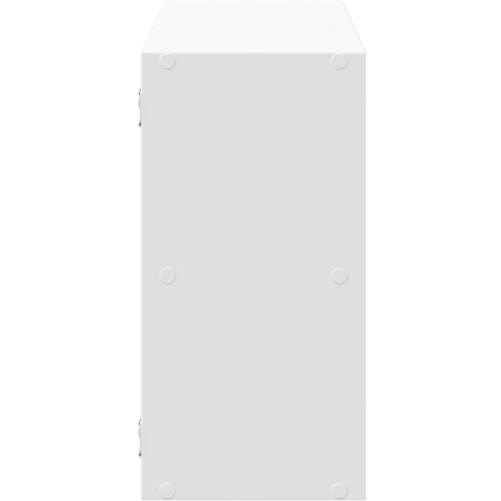 vidaXL 5 Shelf White Floating Wall Shelf Image 4