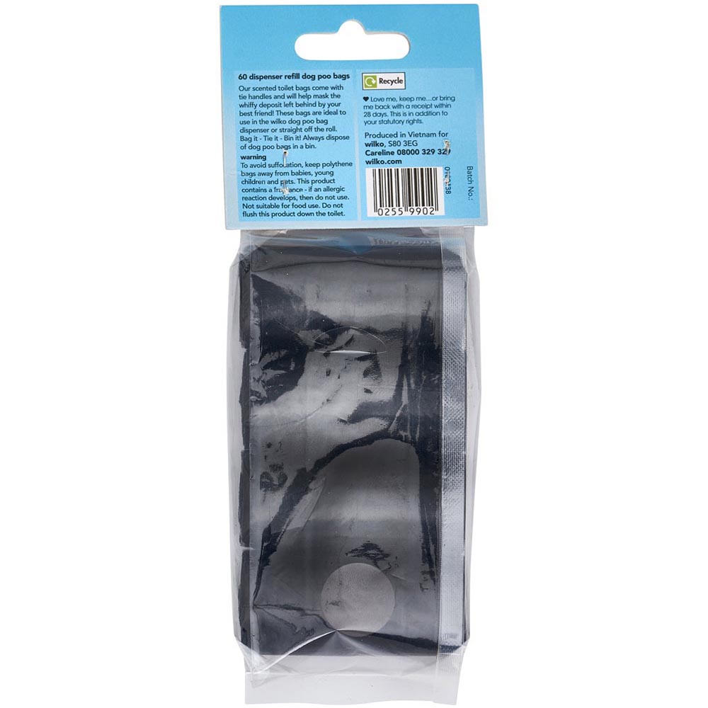 Wilko Scented Dog Poo Bags 60 pack Image 2