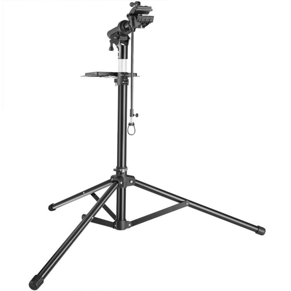 tectake Tristan Black Foldable and Height Adjustable Bike Repair Stand Image 1
