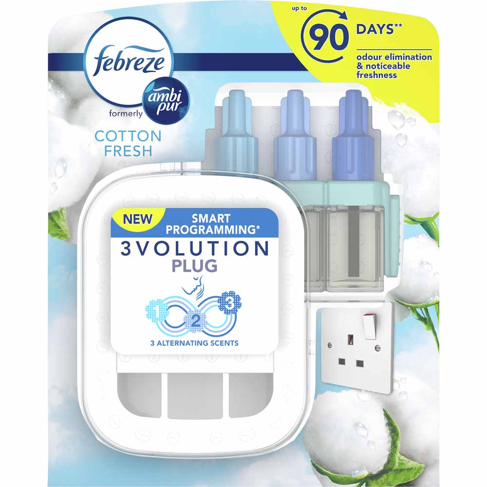 Febreze 3Volution Air Freshener Starter Kit Cotton Image 1