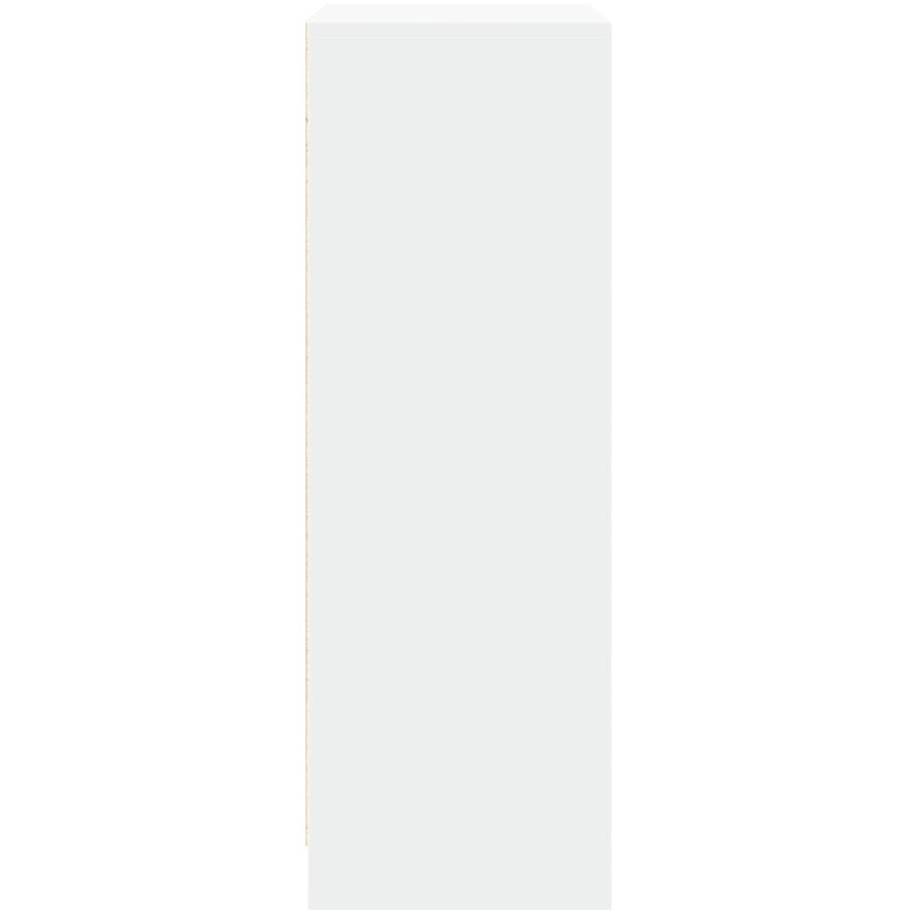 vidaXL 2 Door Single Shelf White LED Sideboard Image 7