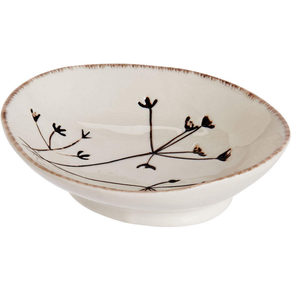 Wilko Small Ceramic Embossed Trinket Dish Image 3