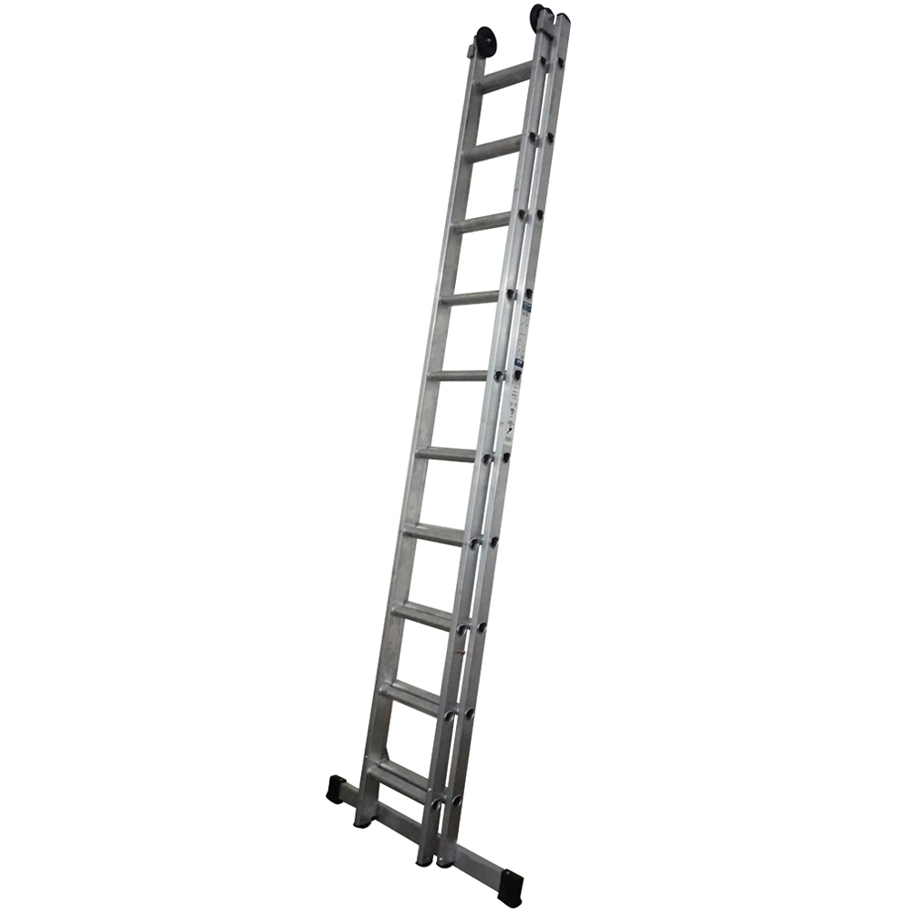 Lyte Ladders & Towers LytePro+ EN131-2 Professional Industrial 2 Section 10 Rung Extension Ladder Image 1