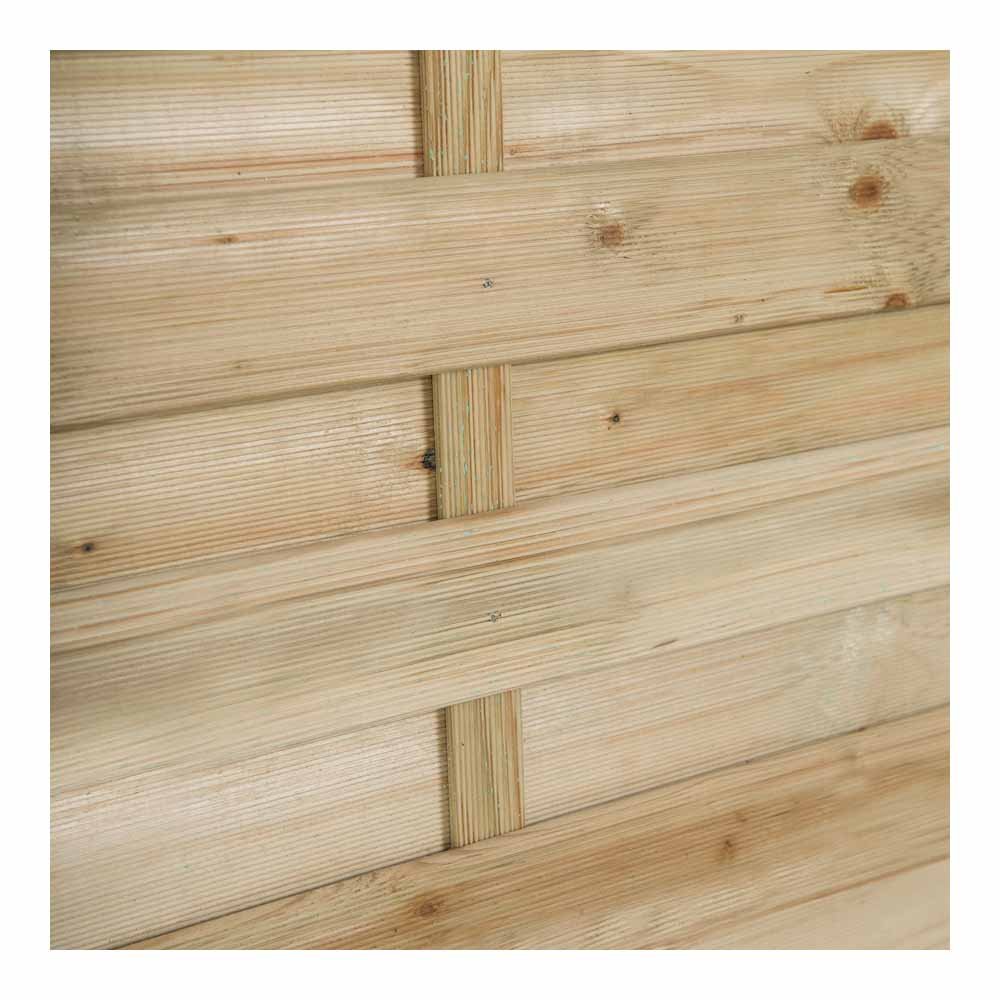 Forest Garden 6 x 6ft Pressure Treated Decorative Kyoto Fence Panel Image 4