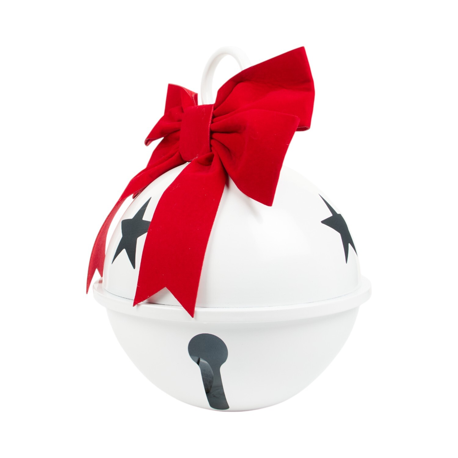 Velvet Bow Bell Wall Decoration Image 3