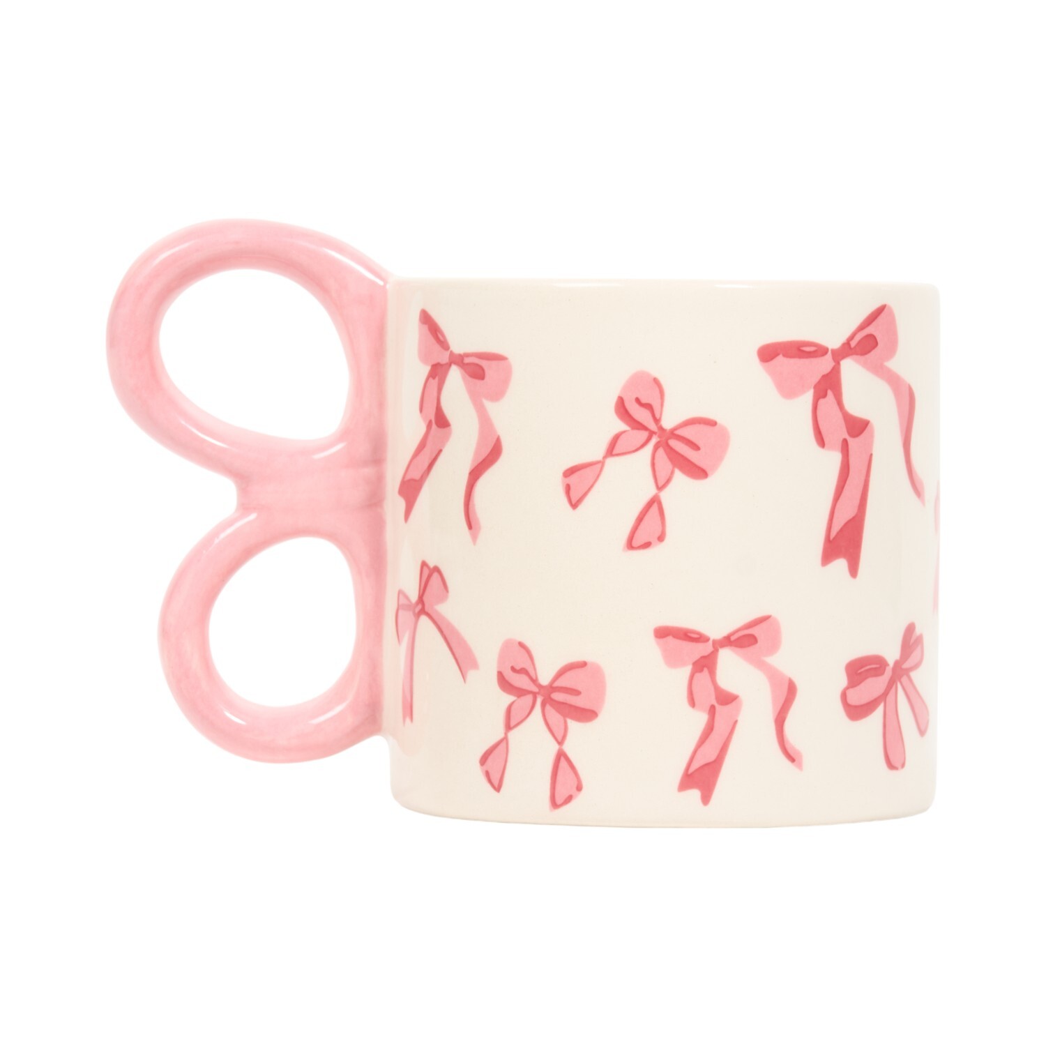 Stylish Bow Mug Pink Image 2