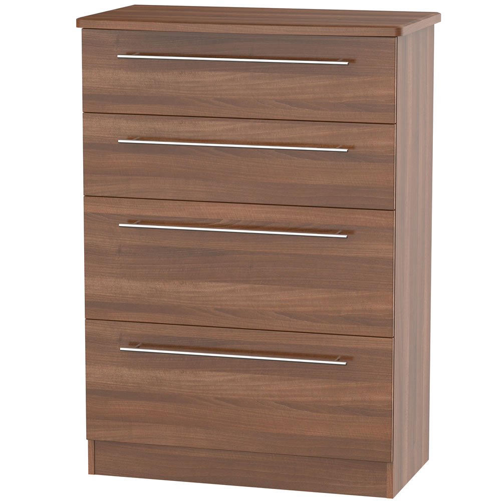 Almeria 4 Drawer Deep Chest of Drawers Image 1