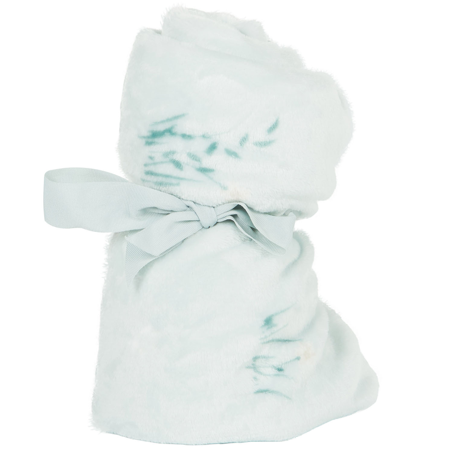 Highland Cow Printed Fleece Throw - Blue Image 1