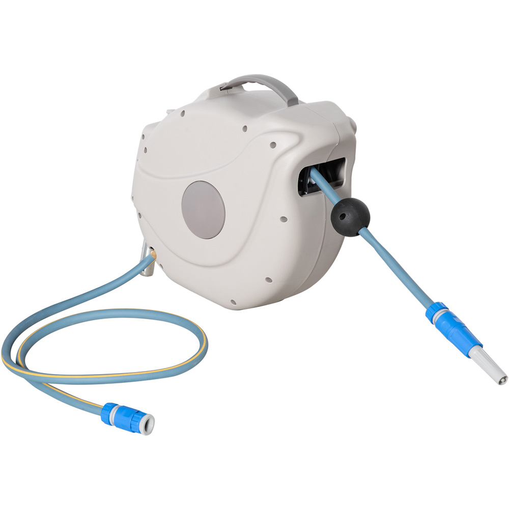 Outsunny Retractable Hose Reel 10m Image 1