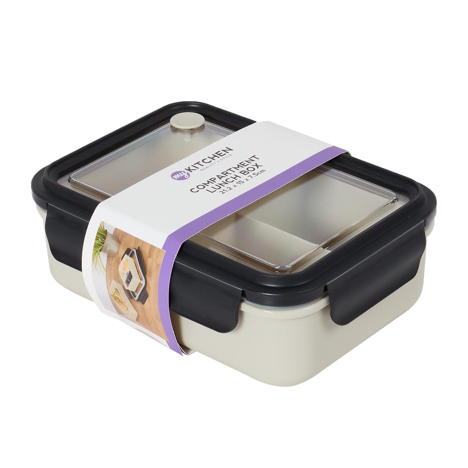 Compartment Lunch Box - White Image 2