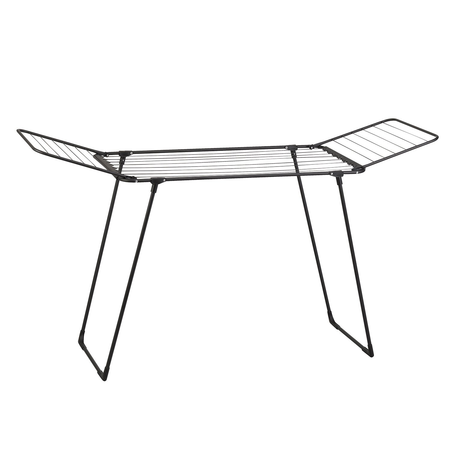 Clothes Airer with Sock Clip 18m - Black Image 1