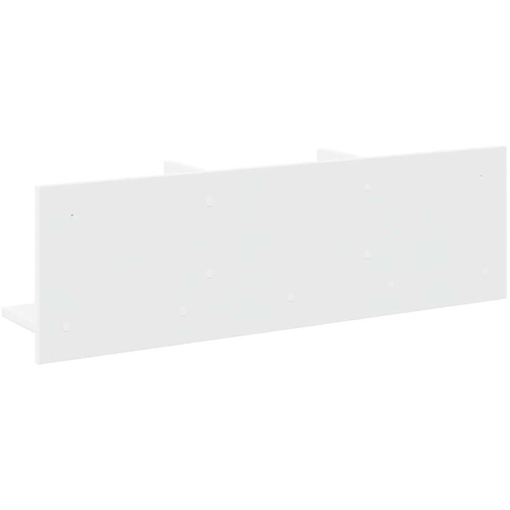 vidaXL 3 Shelf White Wall Cabinet Image 5