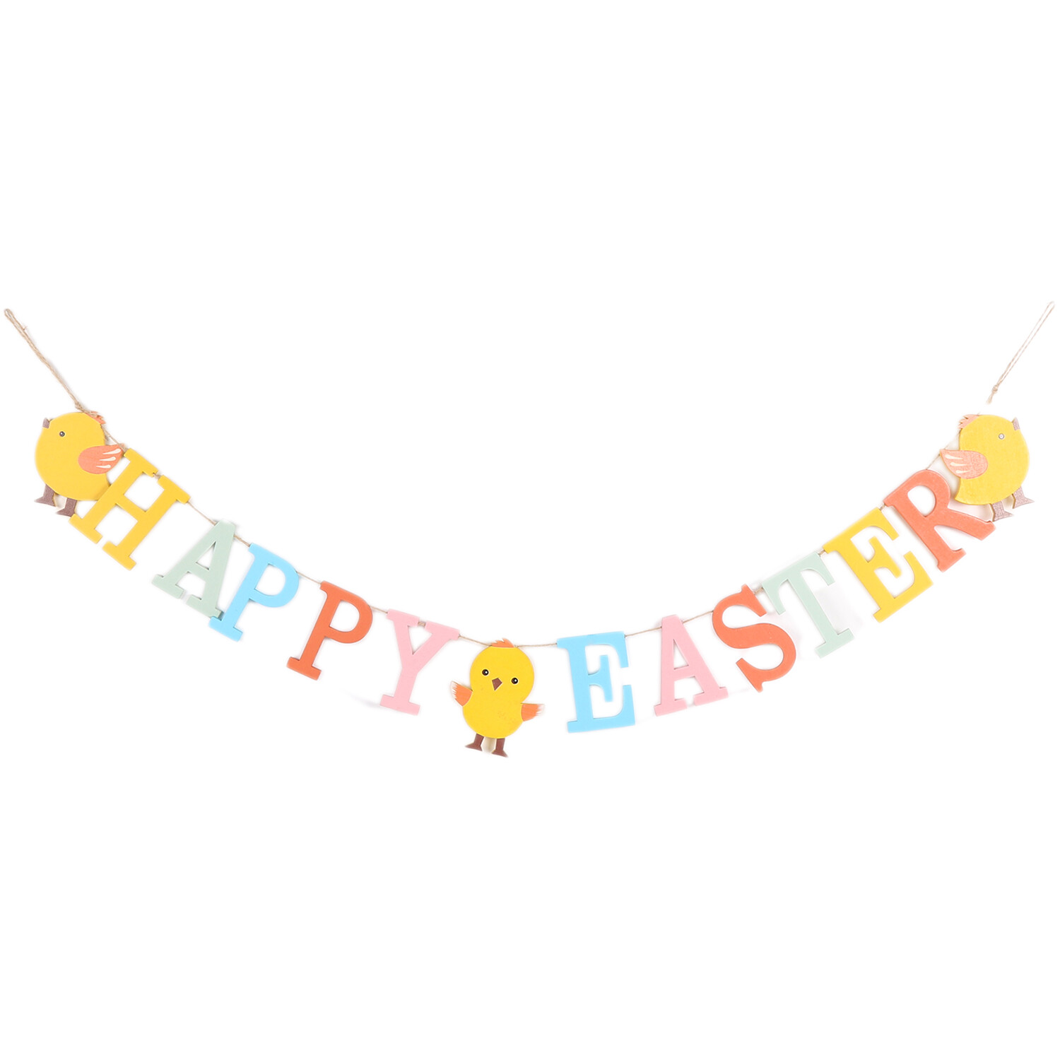 Happy Easter Chick Pastel Bunting Image