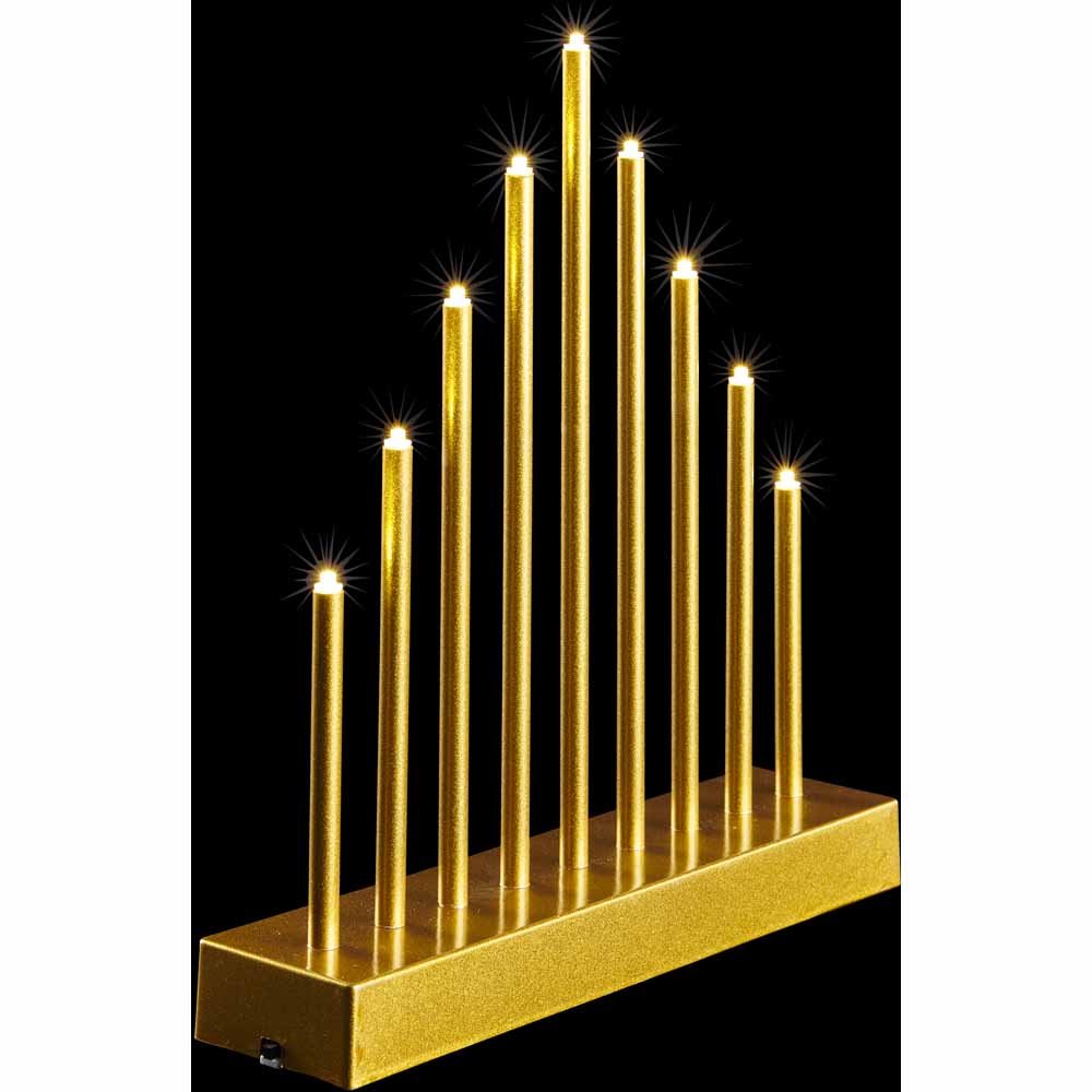 Wilko Luxe Gold Candle Bridge Image 3