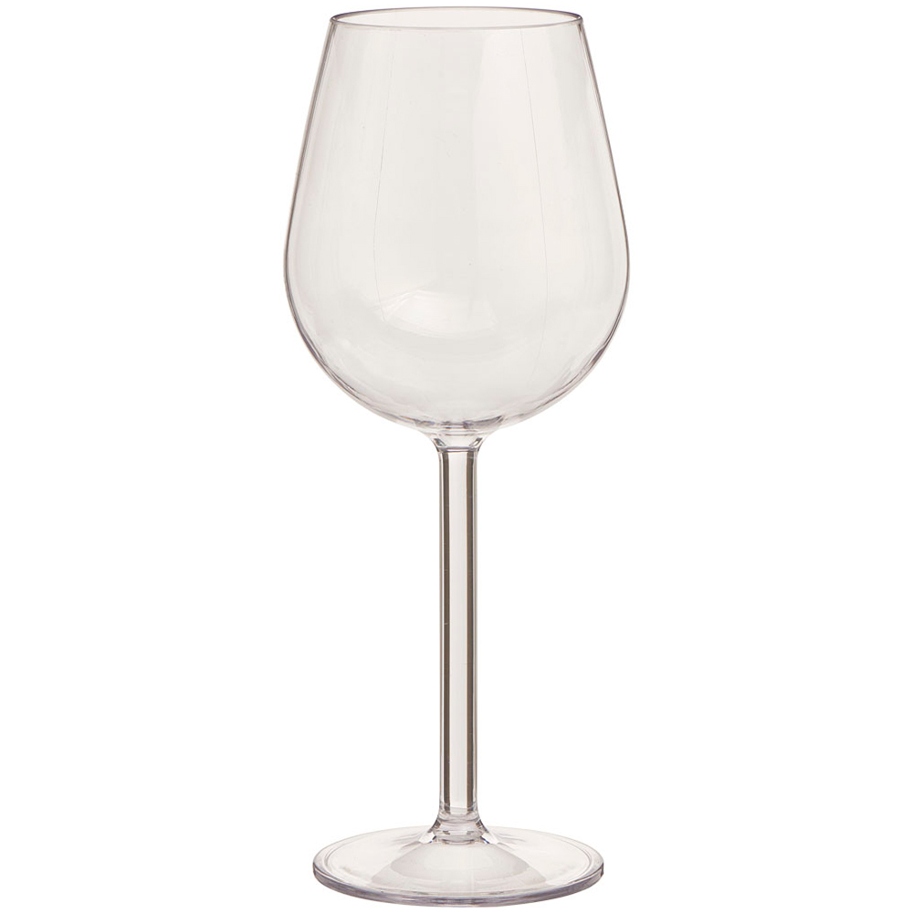 Wilko Clear Plastic Wine Glasses 4 Pack Image 2
