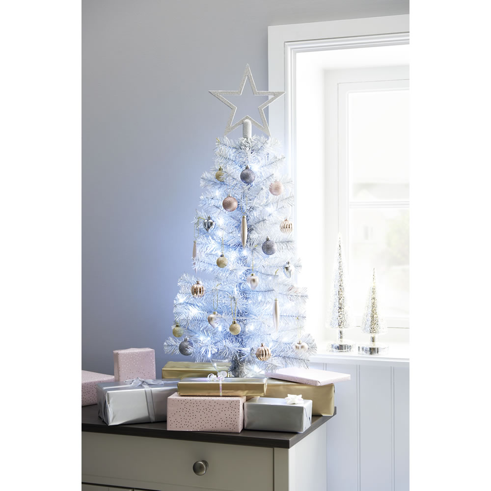Wilko 3ft Silver Artificial Christmas Tree Image 6