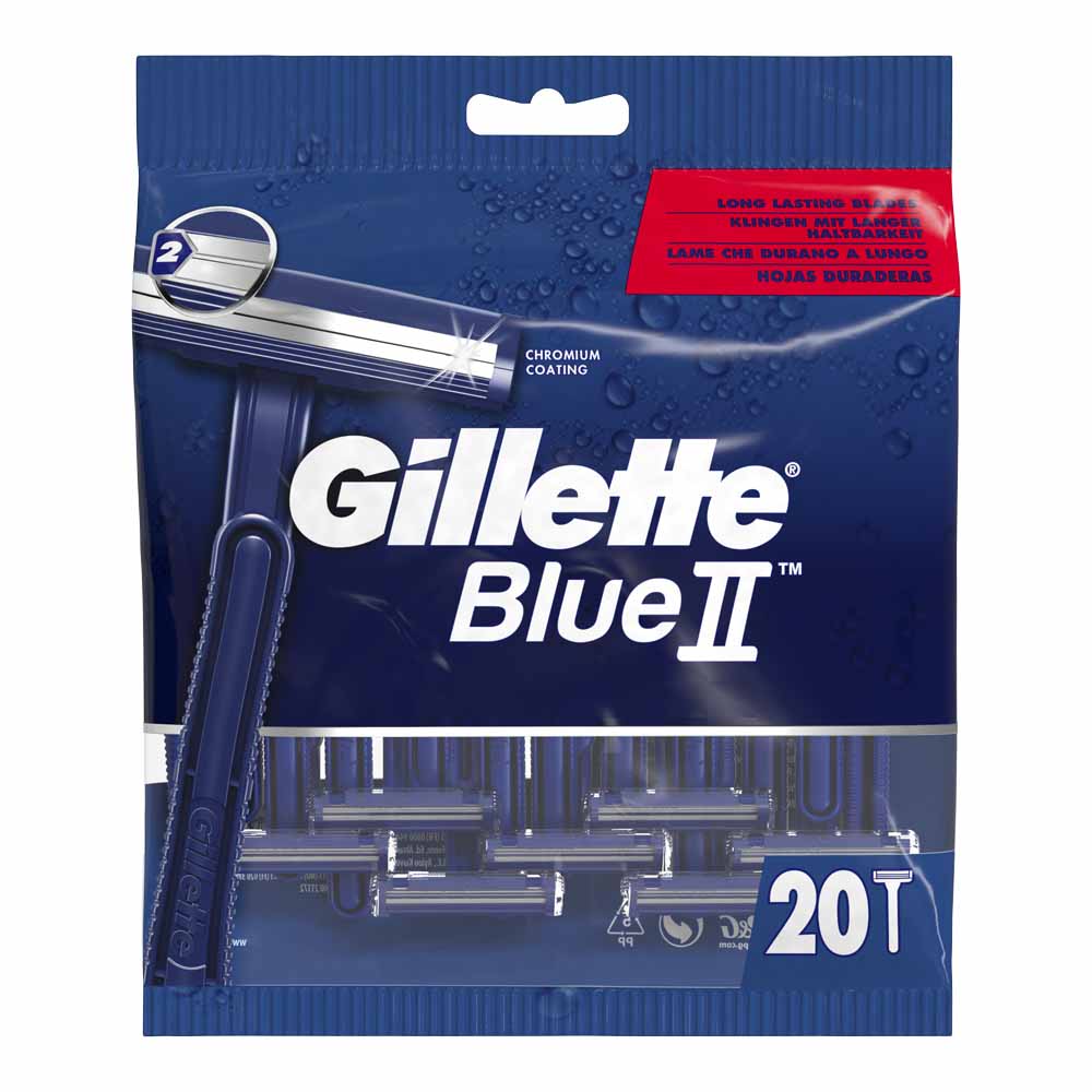 Gillette Blue 2 Disposable Men's Razor 20 pack Image 2