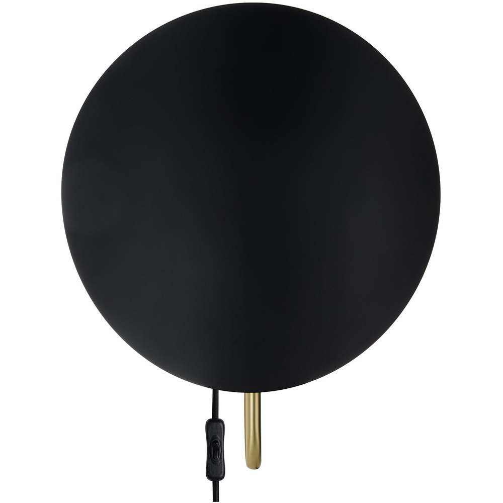 Nordlux Spargo Black and Brass Curved Shade Wall Light Image 3