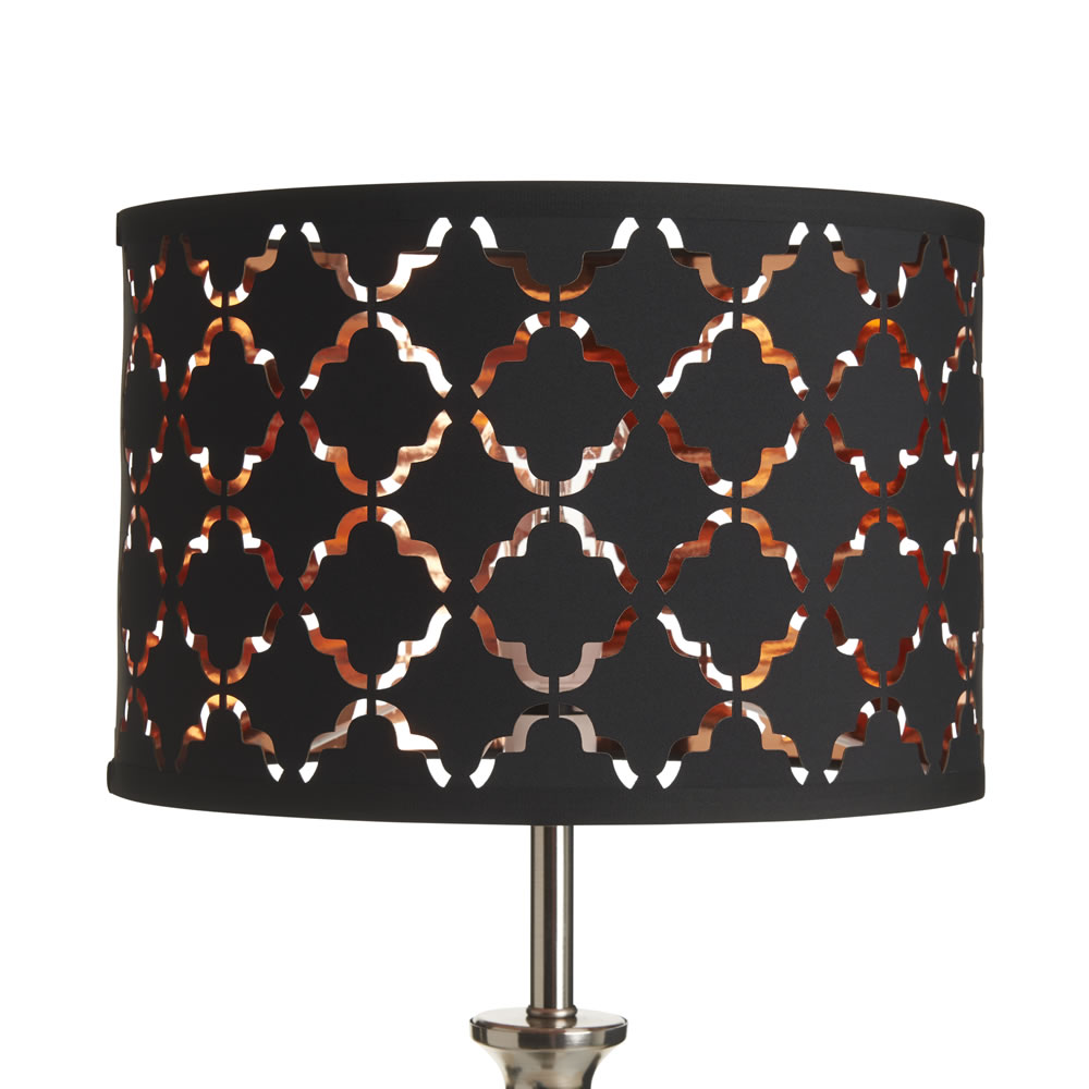 Wilko 20 x 30cm Black and Copper Light Shade Wilko