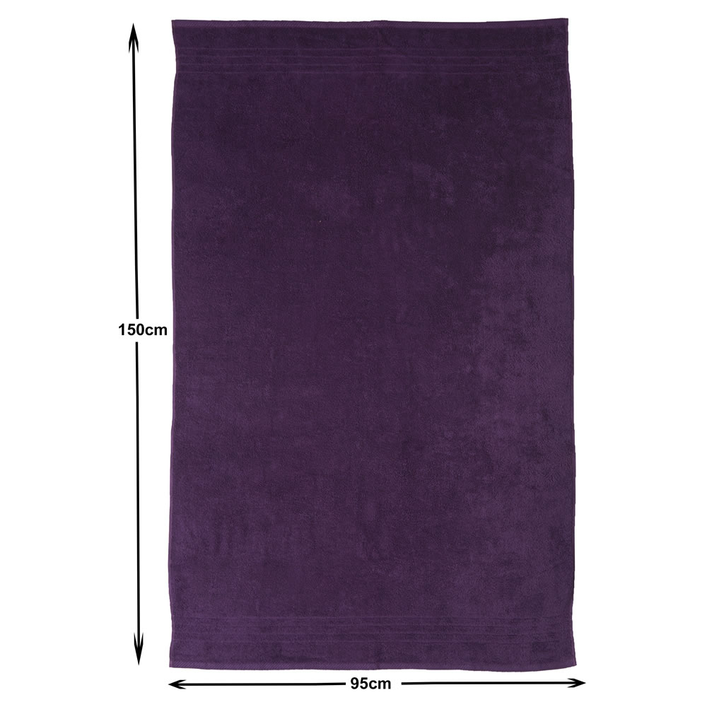 Wilko Purple Bath Sheet Wilko