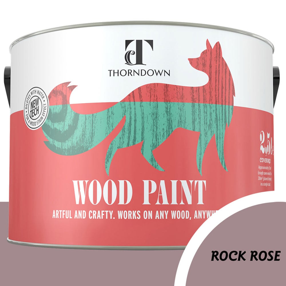 Thorndown Rock Rose Satin Wood Paint 2.5L Image 4