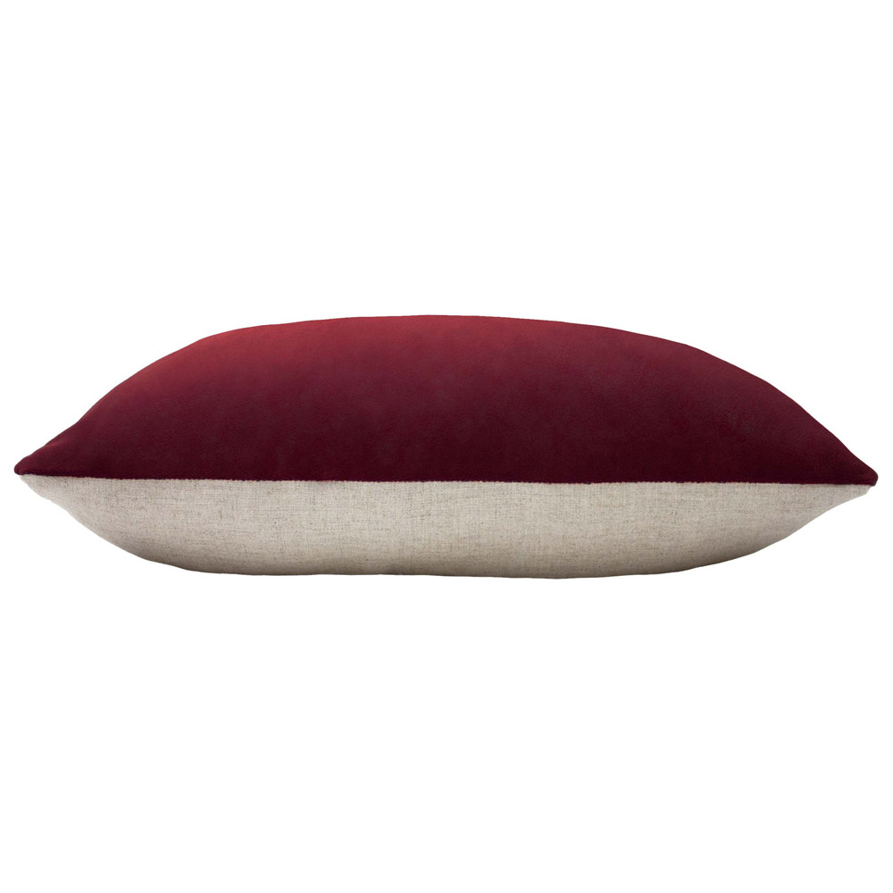 furn. Contra Oxblood Velvet Cushion Image 3