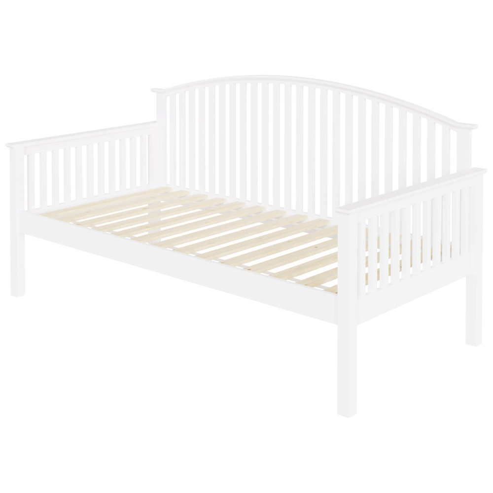 GFW Madrid Single White Wooden Day Bed Image 2