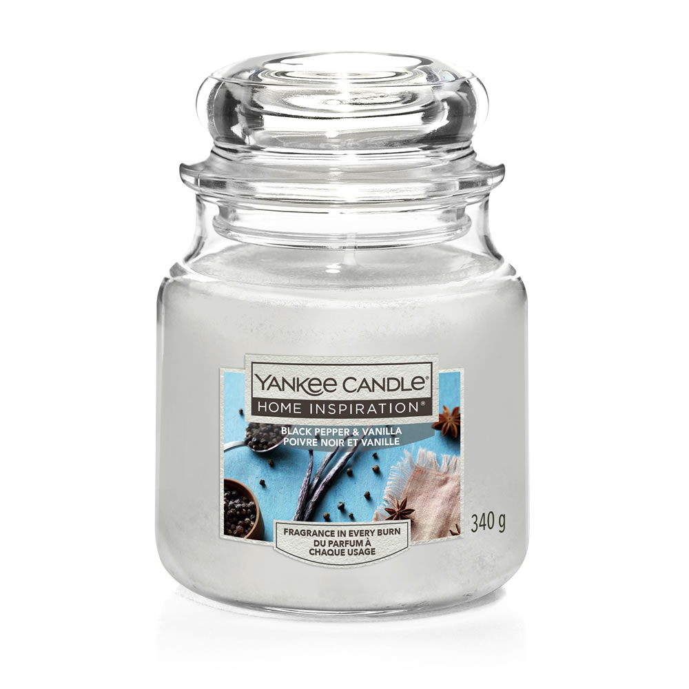 Yankee Candle Home Inspiration Black Pepper Vanilla Medium Jar Wilko