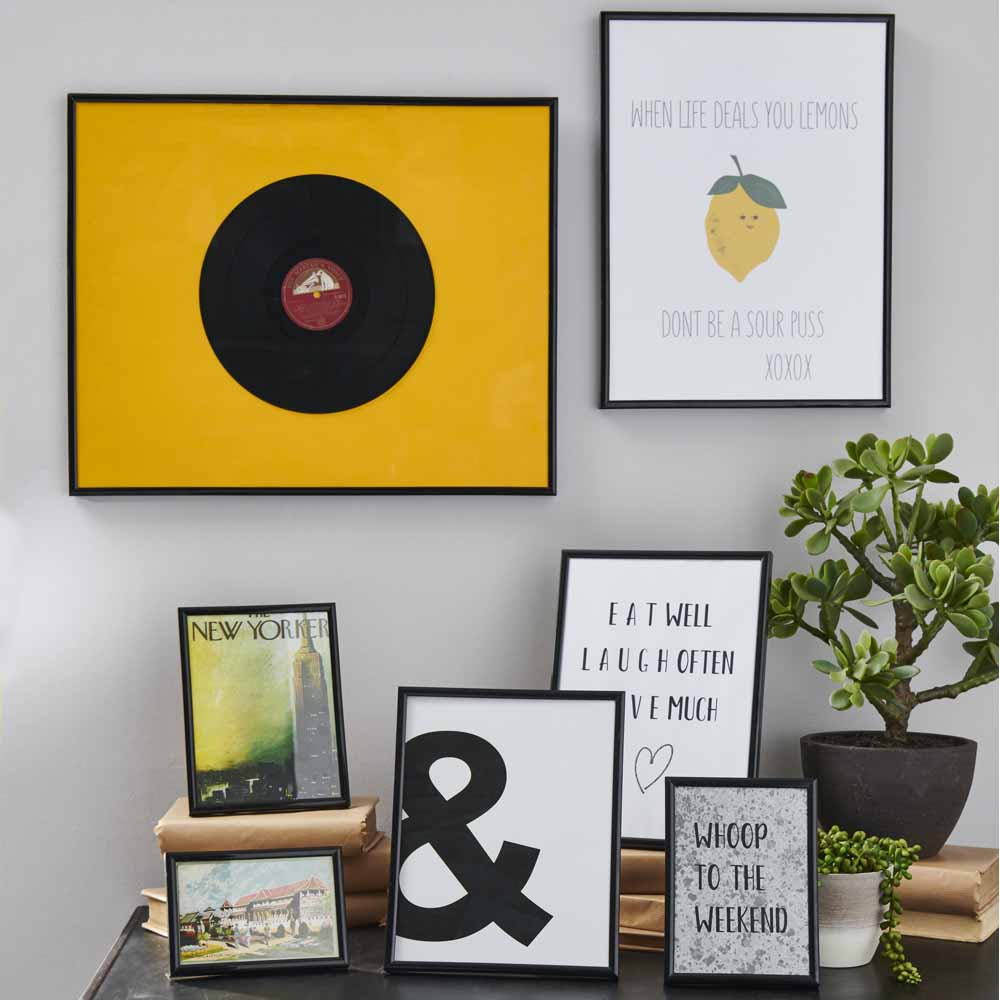 A4 black store frame