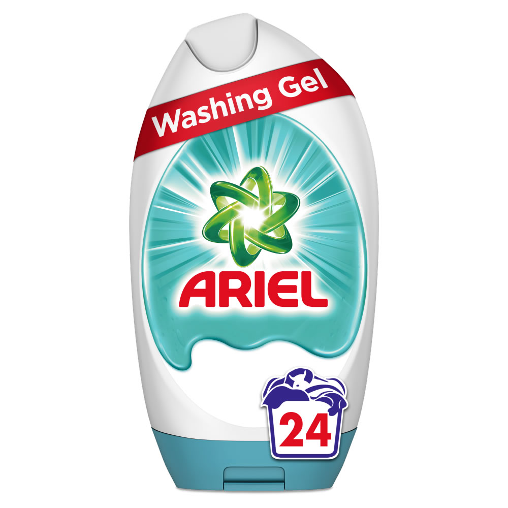 Ariel with Febreze Washing Gel 24 Washes 888ml Image 1