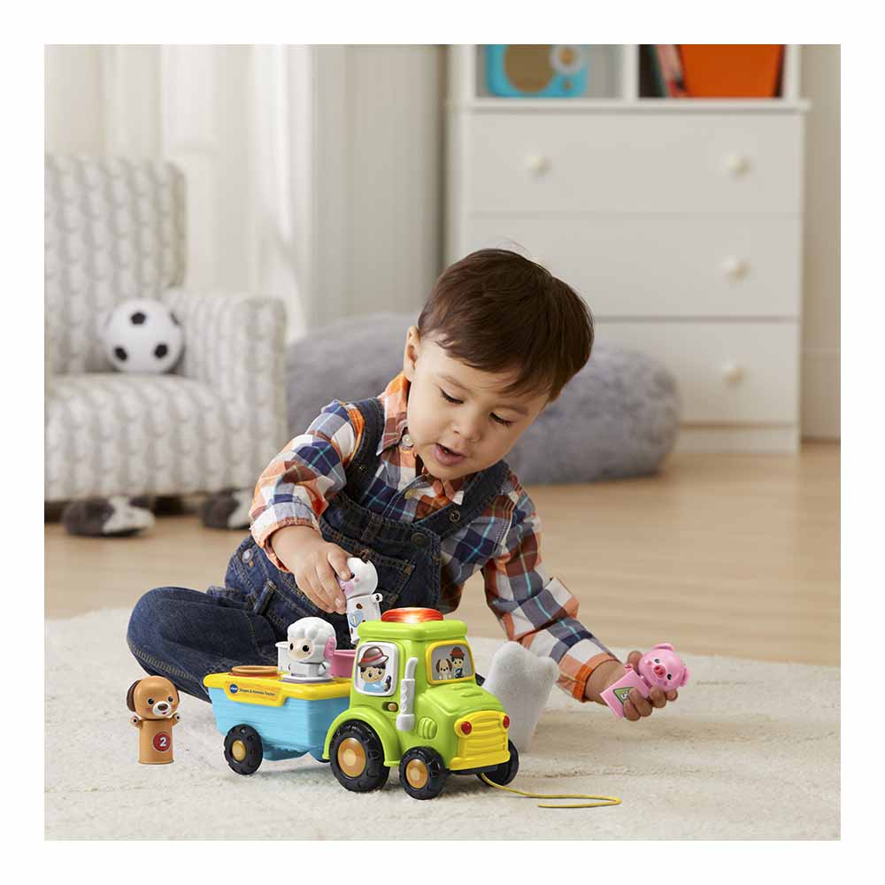 VTech Shapes & Animals Tractor Image 6