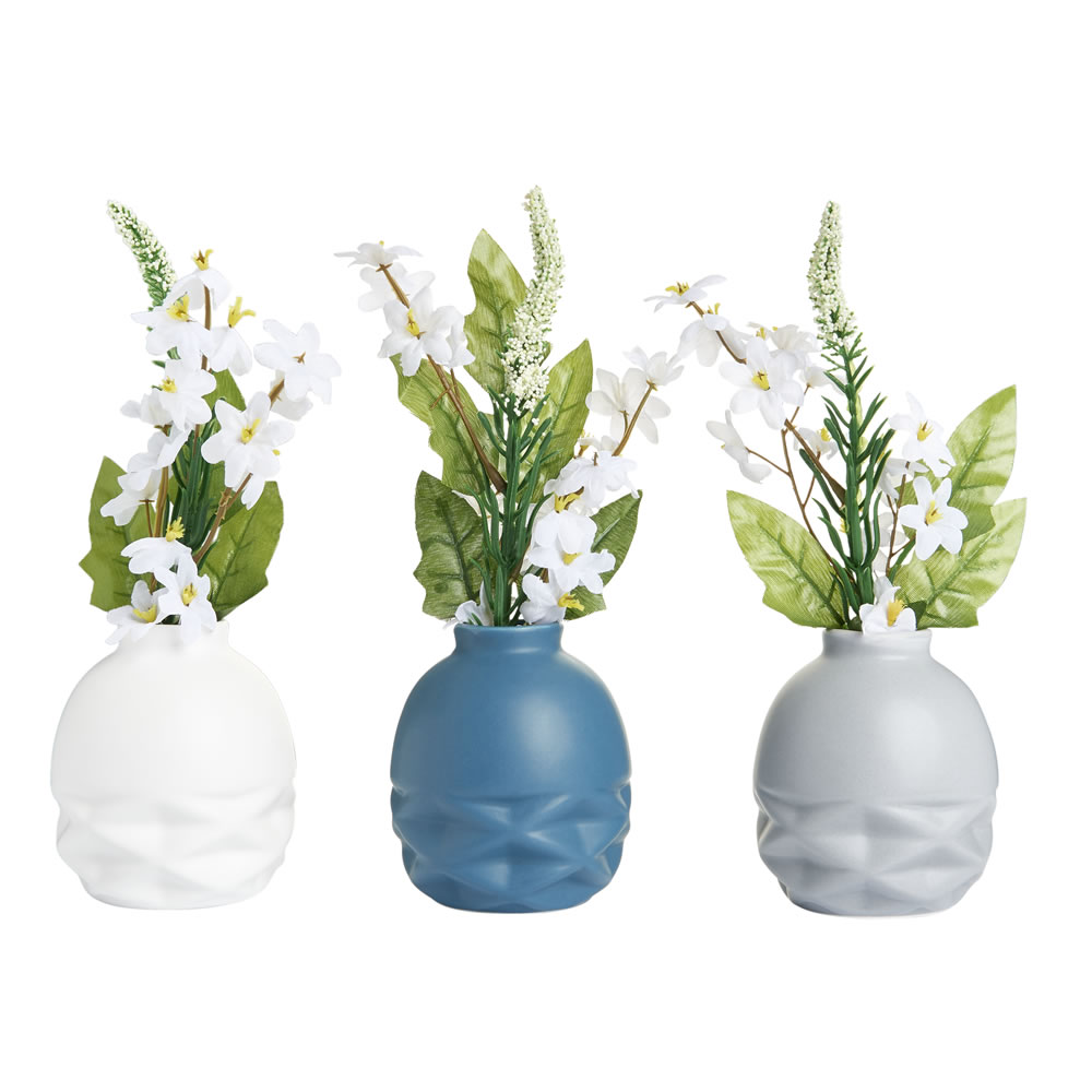 Wilko Geometric Vases 3 pack Wilko