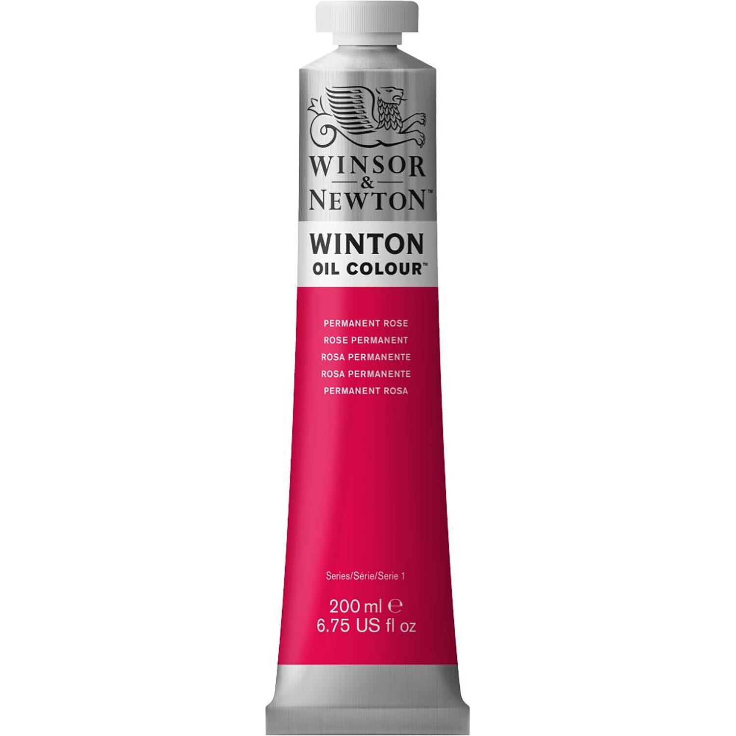 Winsor and Newton 200ml Winton Oil Colours - Permanent Rose Image