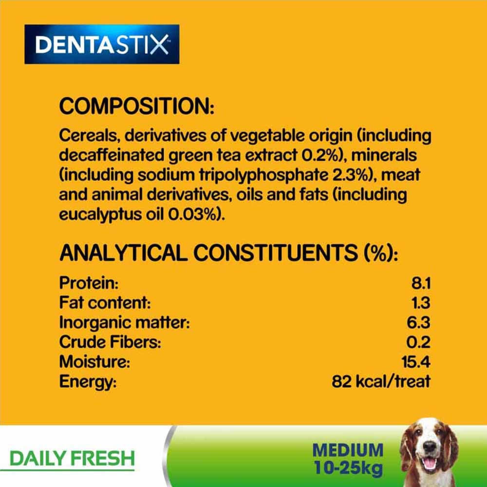 Pedigree Dentastix Daily Oral Care Medium Dog Treats 28 Pack Case of 4 Image 7