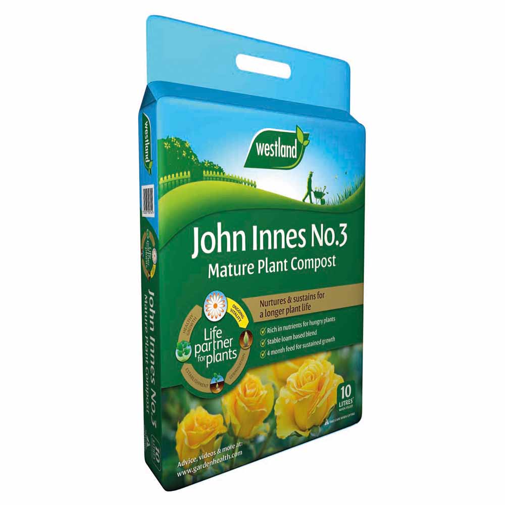 John Innes No 3 Mature Plant Compost 10L Image 1