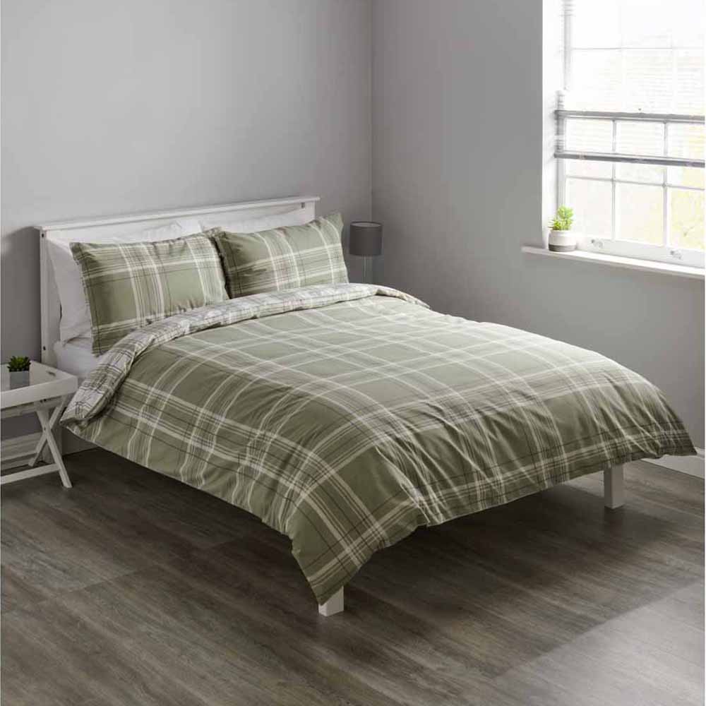 Wilko Double Countryman Check Reversible Duvet Set Wilko