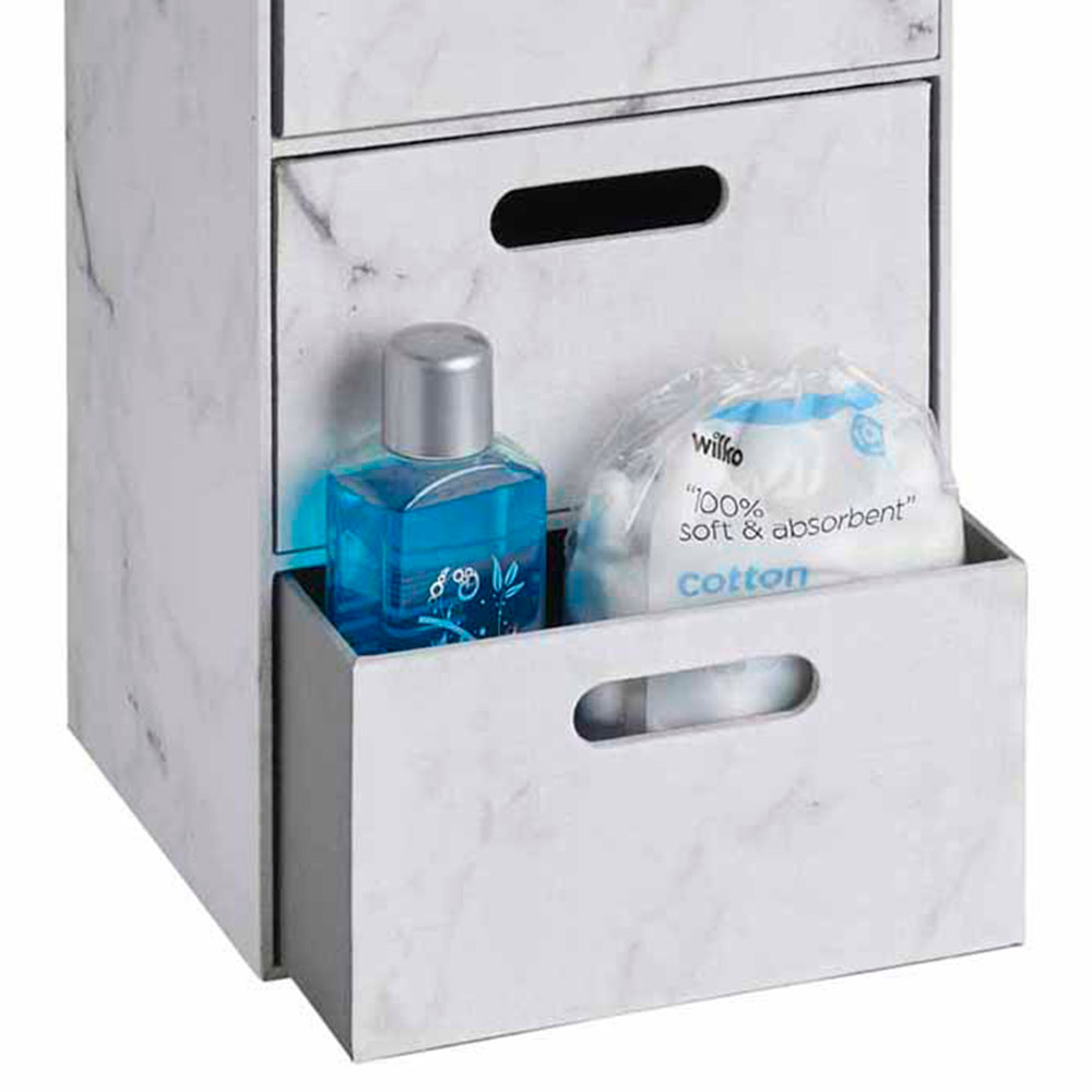 Wilko Marble 3 Drawer Unit Wilko
