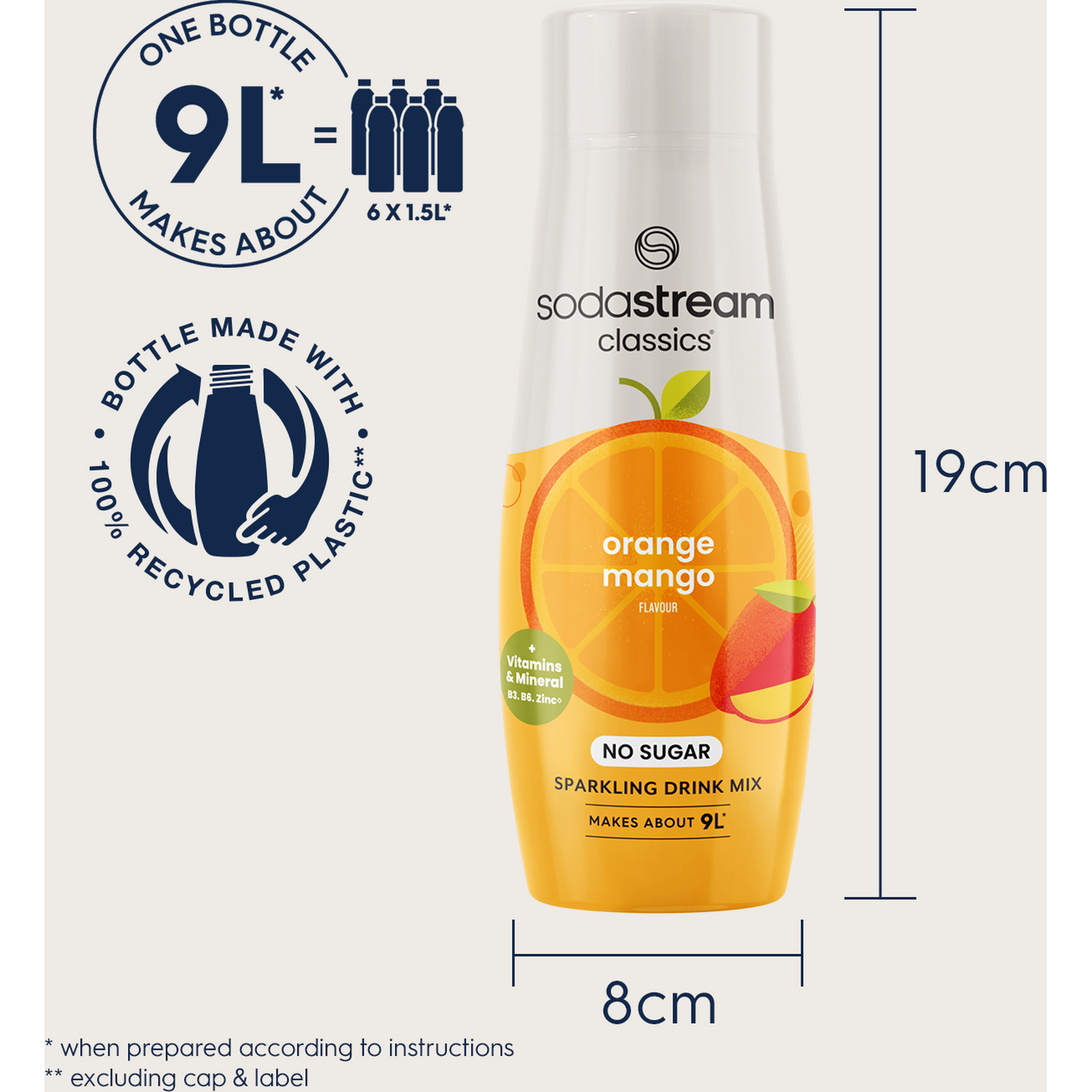 Sodastream Classics Sparkling Drink Mix with VitaminsOrange Mango Image 2