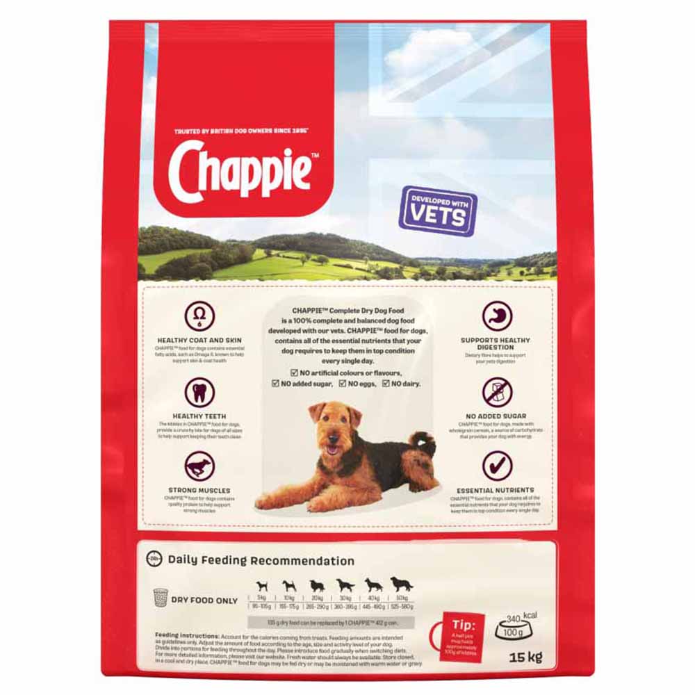 Chappie Complete Beef and Whole Grain Cereal Dog Food 15kg Image 5