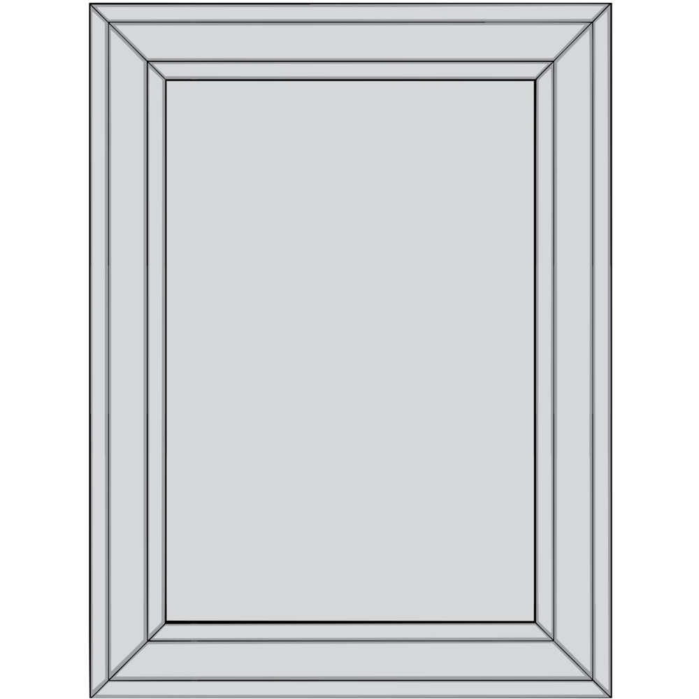 MirrorOutlet Langley Bevelled Wall Mirror 144 x 116cm Image 1