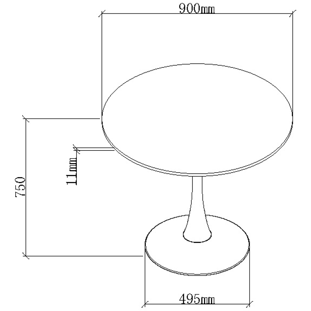 Bentley Designs Mason 4 Seater White Sintered Stone Circular Dining Table Image 6