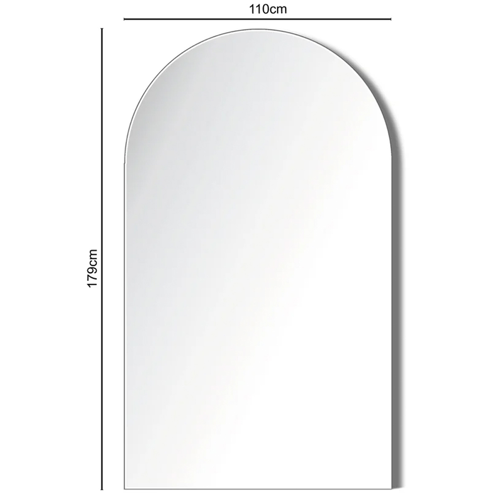 HGD Albano Frameless Arched Full-Length Mirror 179 x 110cm Image 5