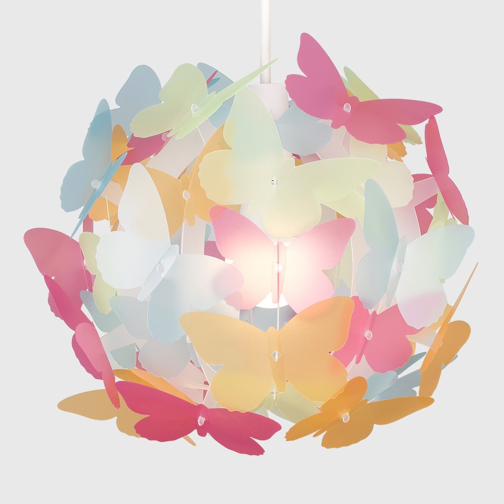 ValueLights Multicolour Butterfly Ball Pendant Shade Image 5