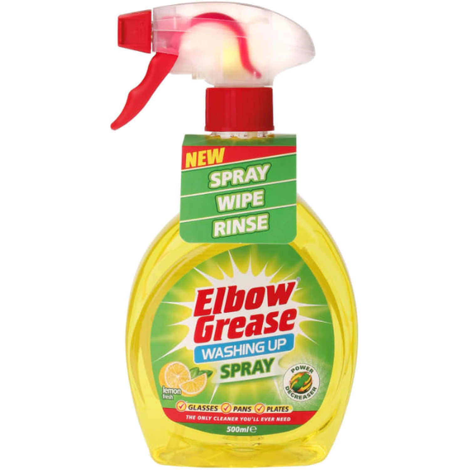 Elbow Grease Lemon Fresh Washing Up Spray 500ml Image