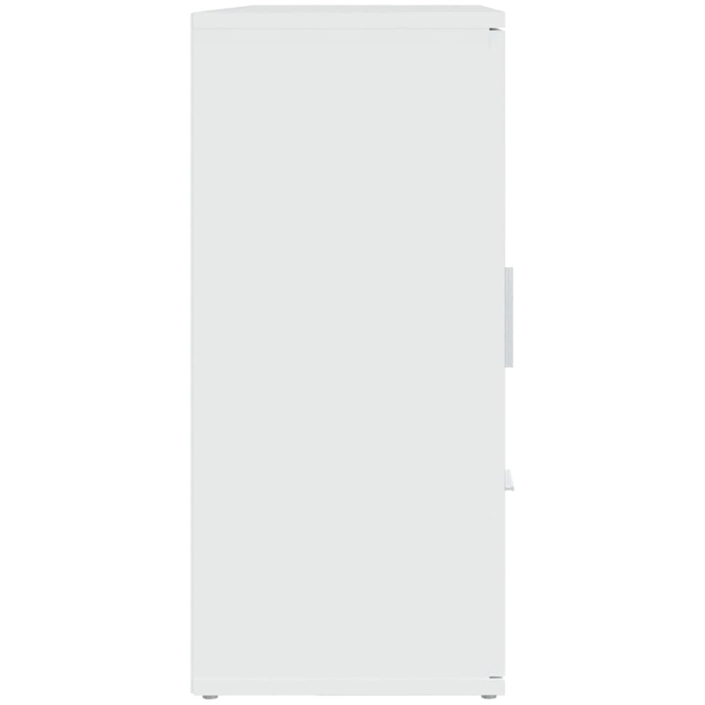 vidaXL 2 Door 3 Drawer White Sideboard Image 7