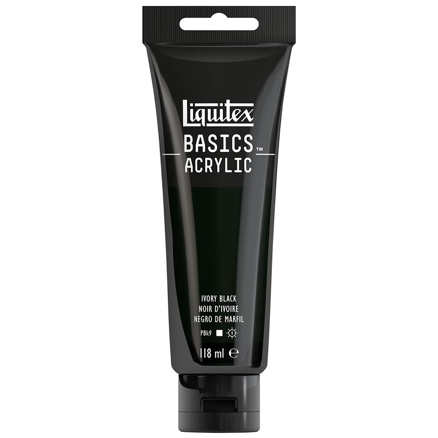 Liquitex Basics Acrylic Paint Ivory Black 118ml Image