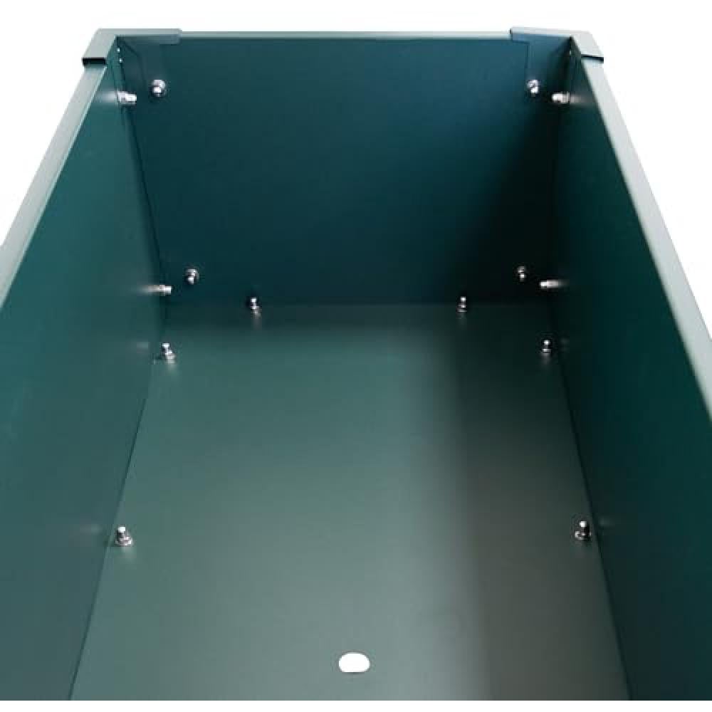 Fallen Fruits Green Metal Raised Garden Bed with Shelf 100.5 x 40.5cm Image 3