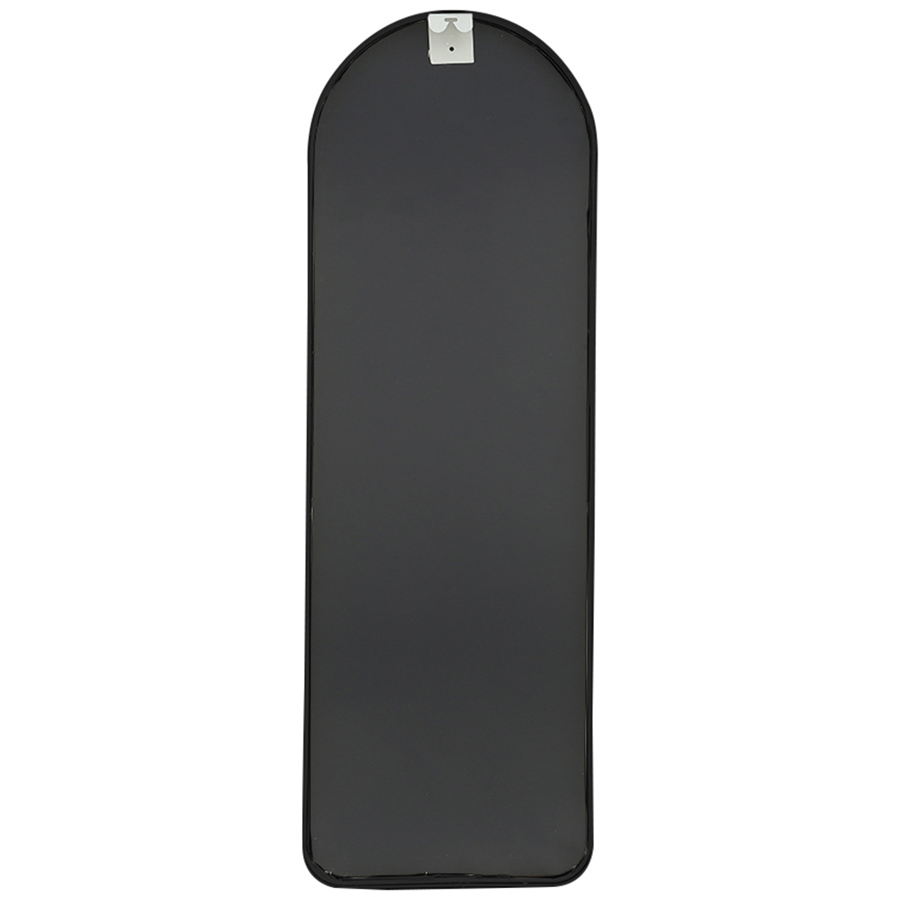 Living and Home Black Arch Oval Wall Mirror 120 x 40cm Image 3
